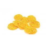 Dill Delicate Linear Rose Buttons 28mm Yellow