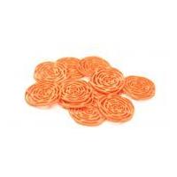 Dill Delicate Linear Rose Buttons 28mm Orange