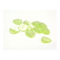 Dill Marble Triangle Shape Buttons Light Green