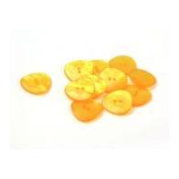 Dill Marble Triangle Shape Buttons Yellow