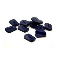 Dill Rectangular Carved Buttons Dark Blue/Purple