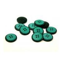 dill round two toned buttons green