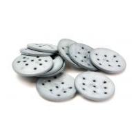 Dill Extra Large Round 9 Hole Resin Buttons Grey