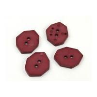 Dill Large Glossy Irregular Shape Buttons 50mm Plum