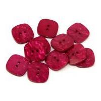 dill marble finish square buttons 34mm deep pink