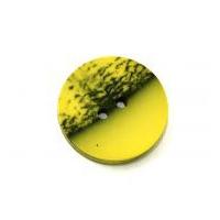 Dill Round Abstract Landscape Coat Buttons 18mm Citrus