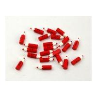 Dill Pencil Crayon Buttons Red