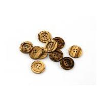 Dill Natural Beech Wood Buttons 20mm Brown