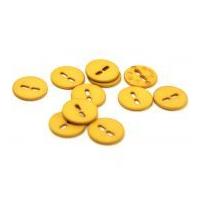 dill round large holed matte buttons 20mm mustard yellow