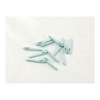 Dill Sewing Needle Shape Buttons 25mm Blue