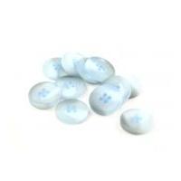 Dill Round Matted Buttons Ice Blue