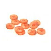 Dill Round Matted Buttons Coral