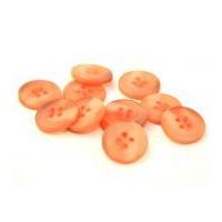 Dill Round Matted Buttons Coral