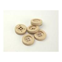 Dill Round Chunky Coat Buttons 34mm Beige