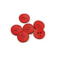 Dill Extra Large Round Resin Buttons Red