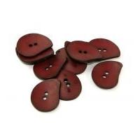 dill extra large shaped resin buttons wine