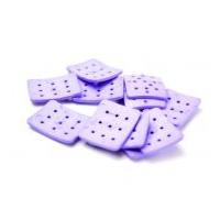 dill extra large rectangle 9 hole resin buttons purple