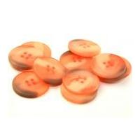 Dill Round Matted Buttons Coral