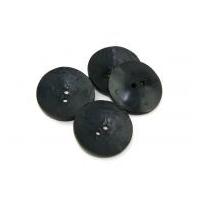 Dill Extra Large Round Resin Buttons Navy Blue