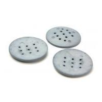 Dill Extra Large Round 9 Hole Resin Buttons Grey