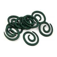 Dill Swirl Plastic Knitwear Fasteners 50mm Bottle Green