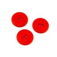 Dill Round Embossed Swirl Buttons 25mm Red