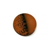Dill Round Abstract Landscape Coat Buttons 23mm Brown