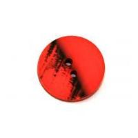 Dill Round Abstract Landscape Coat Buttons 23mm Red