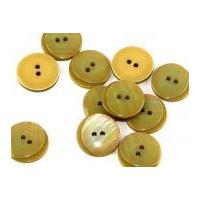 dill pearlised two step round buttons 25mm gold