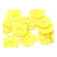 dill marble finish square buttons 34mm lemon yellow