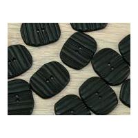 Dill Oval Textured 2 Hole Buttons Dark Grey