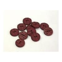 Dill Round Textured Buttons 25mm Wine