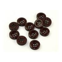 Dill Round Chunky Coat Buttons 28mm Wine