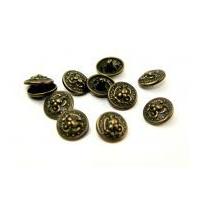 Dill Round Metal Eagle Buttons Antique Gold