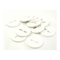 dill round large holed matte buttons 38mm white