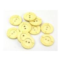 Dill Round Selfmade Buttons Lemon Yellow