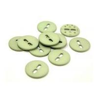 Dill Round Large Holed Matte Buttons 38mm Mint Green