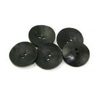 dill extra large round resin buttons black