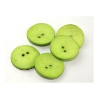 Dill Extra Large Round Resin Buttons Lime Green