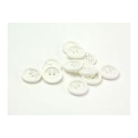 dill round retro buttons 15mm white