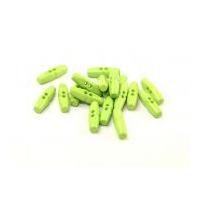 dill plastic toggle buttons 25mm lime green