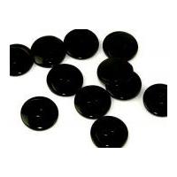 Dill Pearlised Two Step Round Buttons 25mm Black