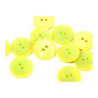 Dill Pearlised Two Step Round Buttons 25mm Lemon Yellow