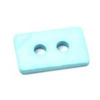 Dill Large Textured Rectangle Buttons 55mm Light Blue