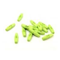 dill plastic toggle buttons 30mm lime green