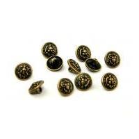 dill round metal eagle buttons antique gold