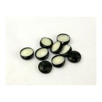 dill oval marble buttons 18mm blackcream