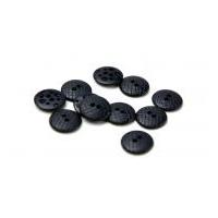 Dill Round Snakeskin Texture Buttons Navy Blue