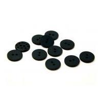 Dill Round Textured Matte Buttons Navy Blue