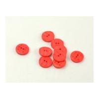 Dill Round Textured Buttons 19mm Coral Pink